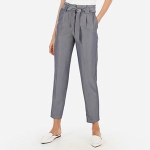 Express High Waisted Paperbag Ankle Pant